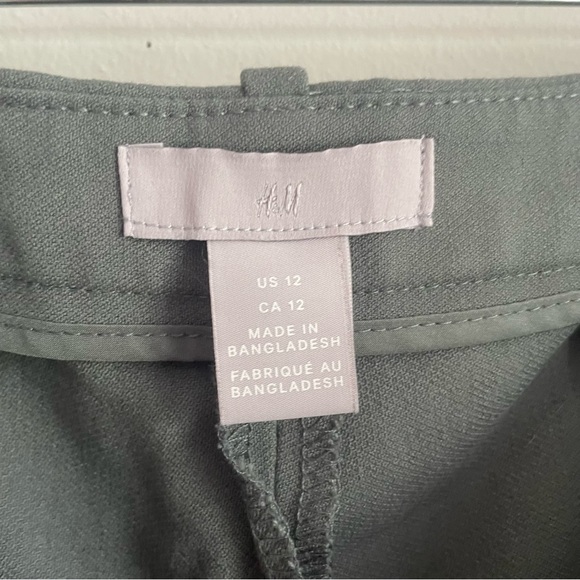 Sage Green Crop Ankle Work Pants - Picture 4 of 13